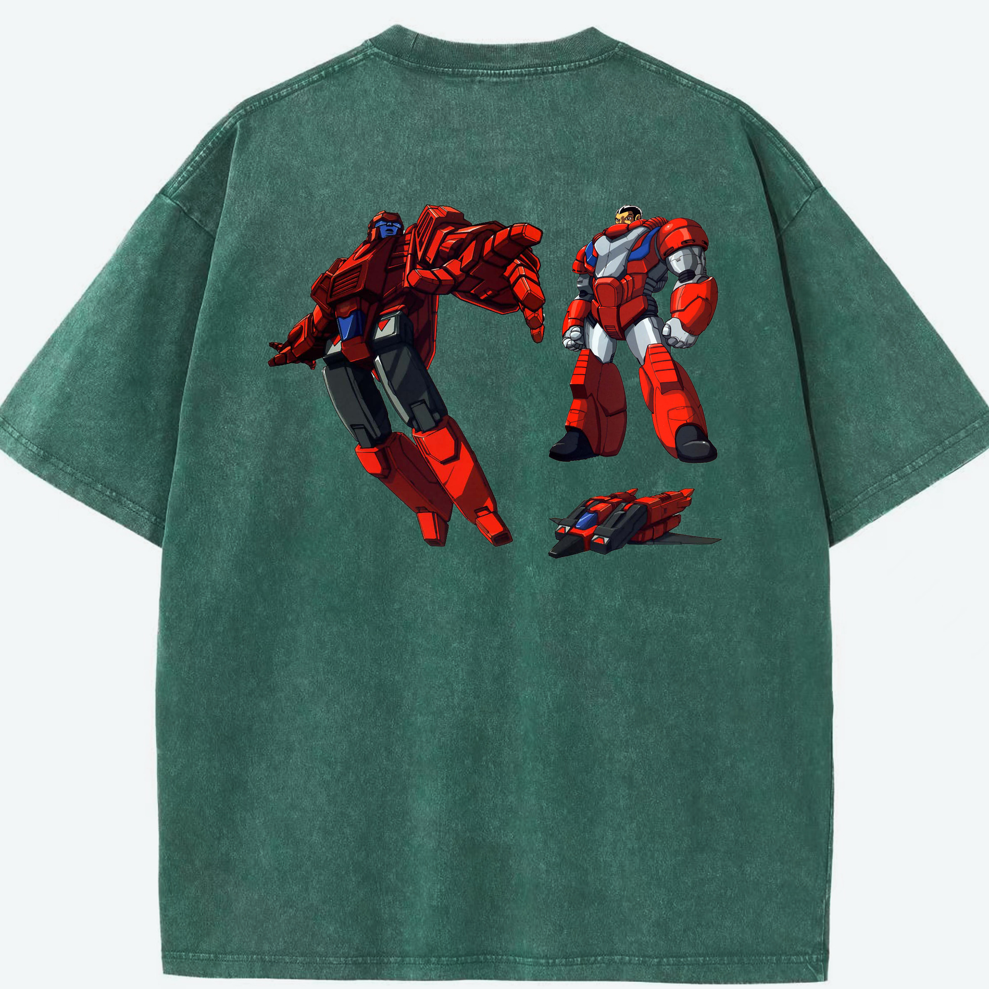 （画像用）  綿100% ヴィンテージ風 半袖Tシャツ（背面プリント）